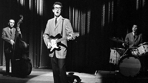 Jerry Allison, Buddy Holly, Joe B. Mauldin, and The Crickets in The Ed Sullivan Show (1948)