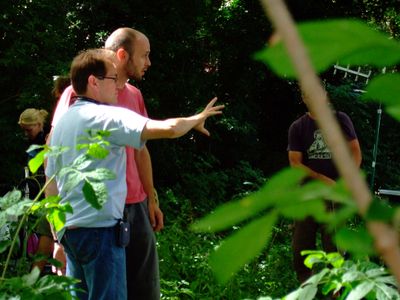 Jon East directing camera operator Joe Russell on SUMMERHILL