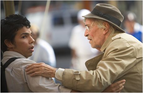 Octavio Gómez Berríos and Martin Landau in HARRISON MONTGOMERY