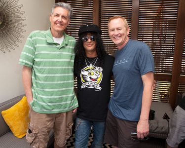 Steven Adler, Gene 'Bean' Baxter, Slash, Kevin Ryder, and Guns N' Roses