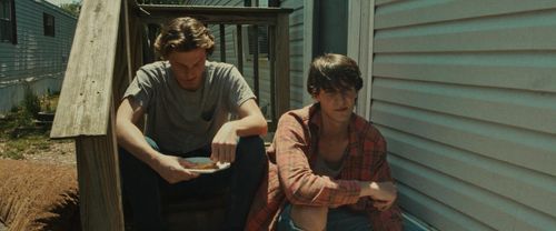 Jarrett Maier and Austin Holloway in Bleed American (2019)