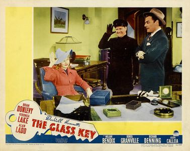 Veronica Lake, Brian Donlevy, and Tom Dugan in The Glass Key (1942)