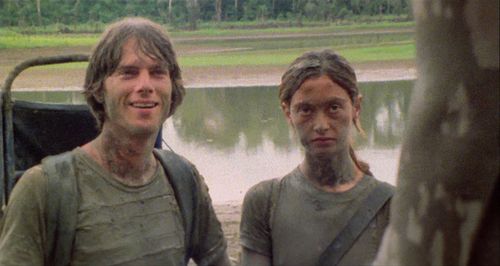 Francesca Ciardi and Carl Gabriel Yorke in Cannibal Holocaust (1980)