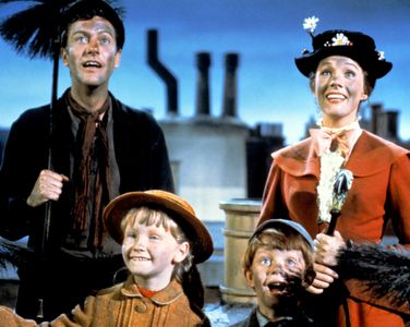 Julie Andrews, Dick Van Dyke, Karen Dotrice, and Matthew Garber at an event for Mary Poppins (1964)