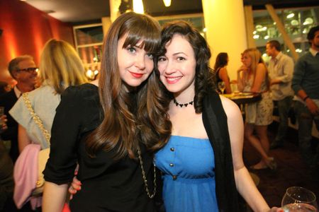 Rachel Fleischer and her sister, musician Jessica Fleischer (AKA Lots of Love) at the Los Angeles Screening of Without A