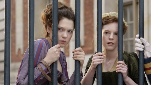 Julie-Marie Parmentier and Léa Seydoux in Farewell, My Queen (2012)