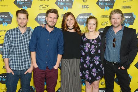 Todd Lowe, Aly Michalka, Sophi Bairley, Dustin Milligan, and Andy Landen at an event for Sequoia (2014)