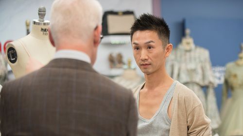 Tim Gunn and Kentaro Kameyama in Project Runway (2004)