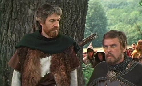 Romualds Ancans and Boris Khmelnitskiy in The Ballad of the Valiant Knight Ivanhoe (1983)