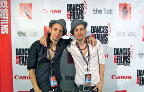 Facundo Lombard and Martín Lombard at Dances With Films. Screening of Free Expression (2012)