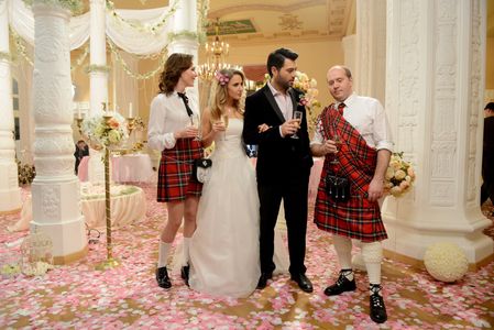 Ekaterina Malikova, Aleksey Chumakov, Yuliya Kovalchuk, and Sergey Burunov in Get married urgently (2015)