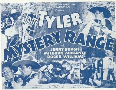 Richard Alexander, Jerry Bergh, Tom Tyler, and Roger Williams in Mystery Range (1937)