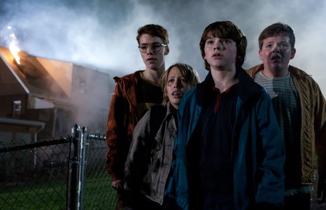 Joel Courtney, Ryan Lee, Gabriel Basso, and Riley Griffiths in Super 8 (2011)