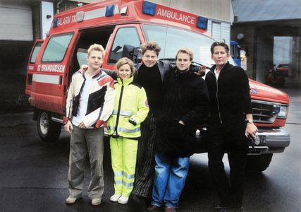 The Ambulance team on the first day of shooting