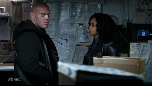 Danielle Moné Truitt and Levon Panek in Law & Order: Organized Crime (2021)