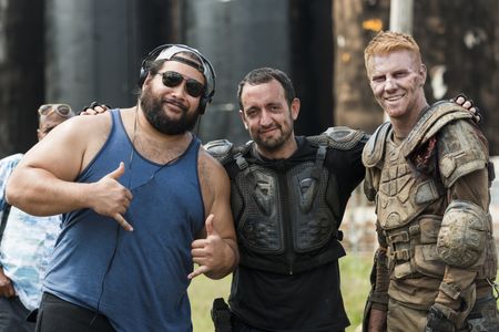 Daniel Newman, Carlos Navarro, and Cooper Andrews in The Walking Dead (2010)