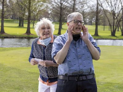 Julia Sweeney and Abby McEnany in Work in Progress (2019)