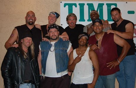 From Top, L to R...Matt Geiger, Jim Kelly, Corbin Timbrook, Simeon Rice, Mike Alstott, Tony Senzamici, Angel Rosado, Luc