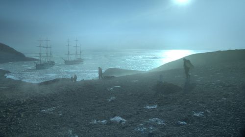 David Walmsley, Adam Nagaitis, and Stephen Thompson in The Terror (2018)