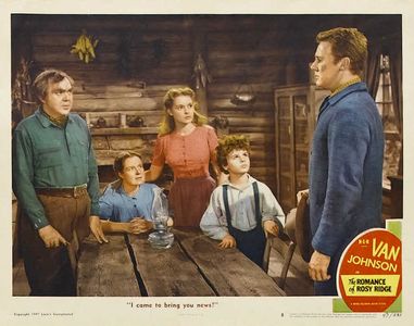 Janet Leigh, Dean Stockwell, Van Johnson, Thomas Mitchell, and Selena Royle in The Romance of Rosy Ridge (1947)