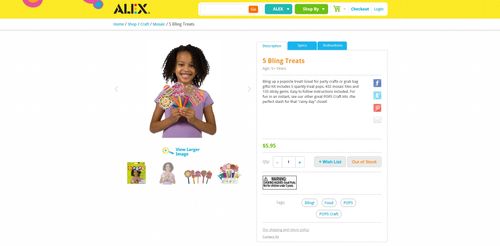 Alex Toys website