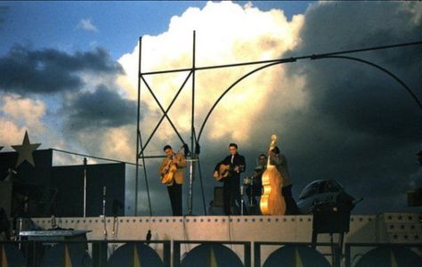 Elvis Presley, Bill Black, D.J. Fontana, and Scotty Moore in The Milton Berle Show (1948)