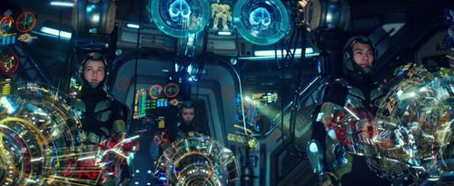 Ivanna Sakhno, Wesley Wong, and Cailee Spaeny in Pacific Rim: Uprising (2018)