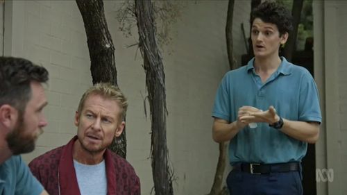 Brendan Donoghue, Richard Roxburgh and Ben Bordeau in 'Rake'