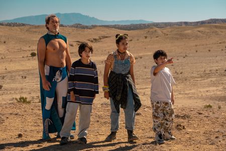 Nickolas Verdugo, Tony Rivetti Jr., Ashley Ciarra, and Evan Whitten in Chupa (2023)