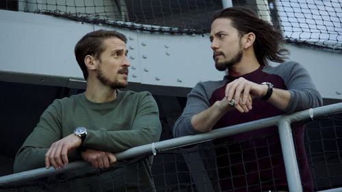 Jonathan Howard and Jackson Rathbone in The Last Ship (2014)