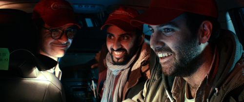 Arjun Singh Panam, Tom England, and Joshua Ford in Cosmos (2019)