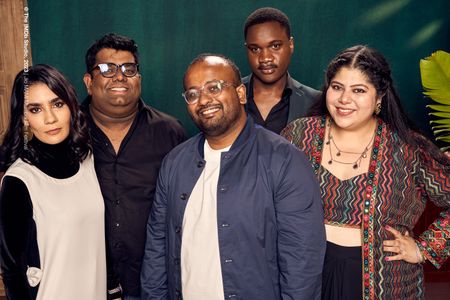 Stutee Ghosh, Dibakar Das Roy, Shantanu Anam, Samuel Abiola Robinson, and Geetika Vidya Ohlyan at an event for Dilli Dar