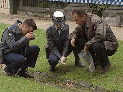 Lisa McCune, Martin Sacks, and Damian Walshe-Howling in Blue Heelers (1994)