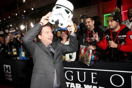 Gareth Edwards at an event for Rogue One: A Star Wars Story (2016)