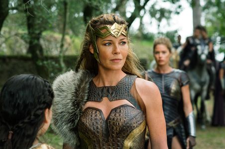 Connie Nielsen, Doutzen Kroes, and Emily Carey in Wonder Woman (2017)