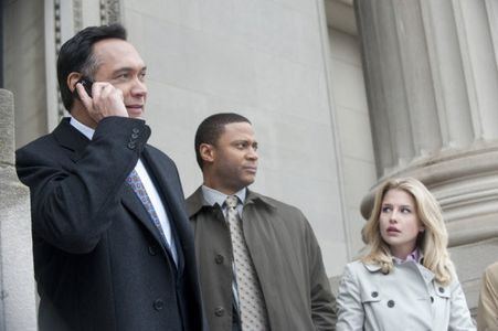 Jimmy Smits, David Ramsey, and Ellen Woglom in Outlaw (2010)