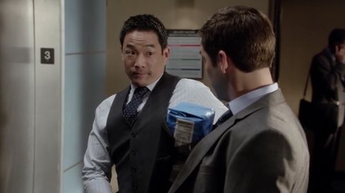 Chase Kim on Rizzoli & Isles with Jordan Bridges