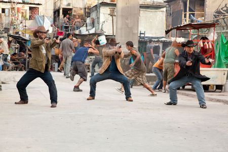 Bruce Davey, Benoît Debie, Antonio Pinto, Steven Rosenblum, Bernardo Trujillo, and Stacy Perskie in Get the Gringo (2012