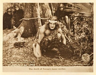 Kathleen Kirkham and Elmo Lincoln in Tarzan of the Apes (1918)