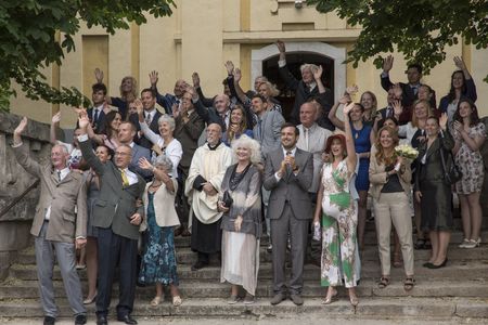 Juli Básti, Béla Mészáros, and Réka Tenki in Neither with You (2019)