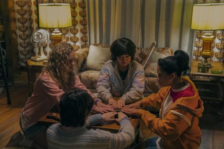 Rachel Ogechi Kanu, Elsie Fisher, and Amiah Miller in My Best Friend's Exorcism (2022)