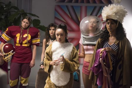 Marianna Palka, Jackie Tohn, Kate Nash, Ellen Wong, and Sunita Mani in GLOW (2017)