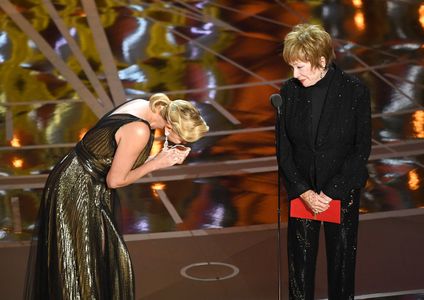 Charlize Theron and Shirley MacLaine at an event for The Oscars (2017)