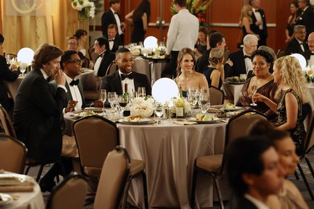 Michael Benjamin Washington, Humphrey Ker, Harriet Dyer, Tye White, Alexandra Siegel, and X Mayo in American Auto (2021)