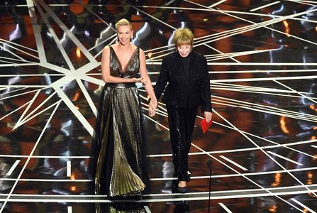 Charlize Theron and Shirley MacLaine at an event for The Oscars (2017)