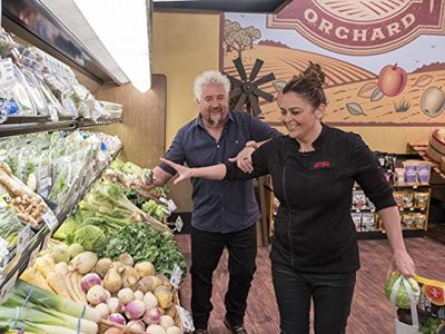 Guy Fieri and Antonia Lofaso in Guy's Grocery Games (2013)