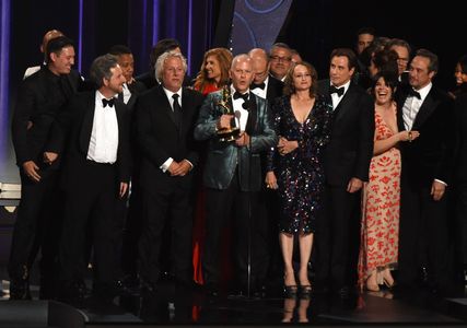 John Travolta, Cuba Gooding Jr., Connie Britton, and Ryan Murphy at an event for The 68th Primetime Emmy Awards (2016)