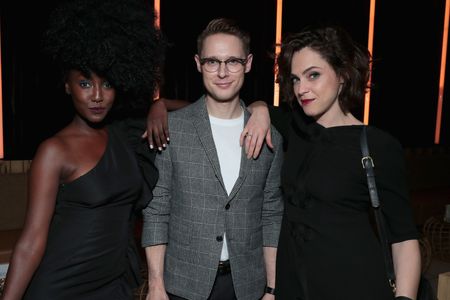 Samuel Barnett, Fiona Dourif, and Jade Eshete at an event for Dirk Gently's Holistic Detective Agency (2016)