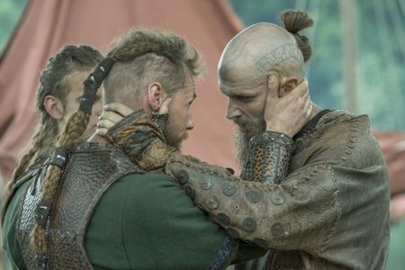 Gustaf Skarsgård, Jordan Patrick Smith, and Marco Ilsø in Vikings (2013)