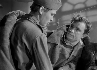 Vladimir Ivashov and Evgeniy Urbanskiy in Ballad of a Soldier (1959)